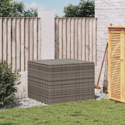 vidaXL - Tuinbox - 291 - L - poly - rattan - grijs