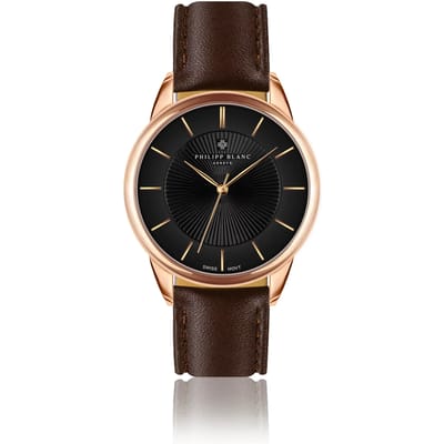 Leren horloge Philipp Blanc