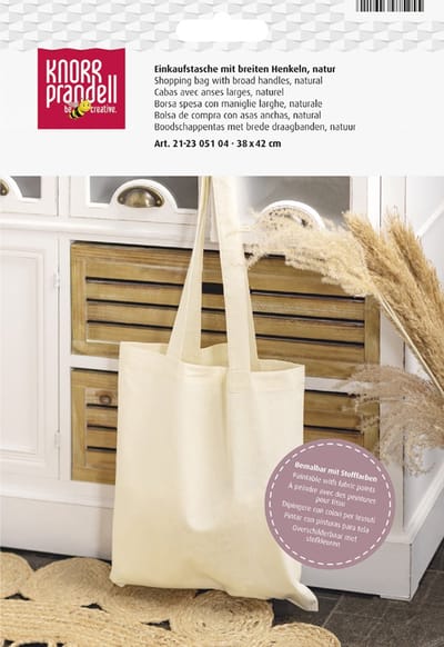 KNORR prandell katoenen boodschappentas 38 x 42 cm naturel