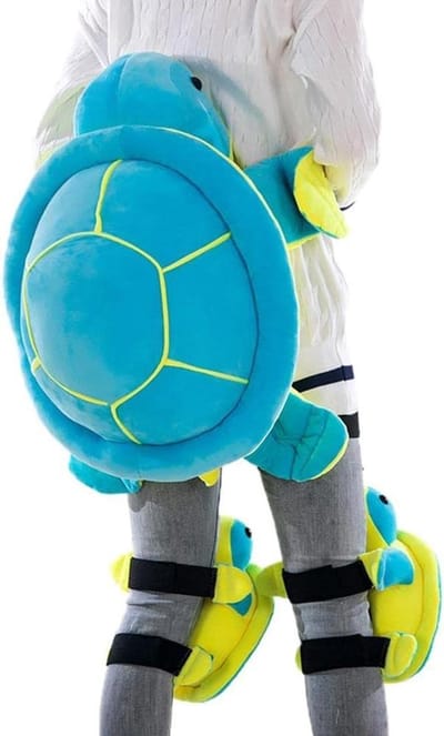 Beschermende uitrustingsset - Pluche shorts Kniebeschermers - Buitensporten - Cartoon schildpad ontwerp - 1.0 Stuks - Niet gespecificeerd
