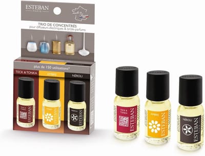 Esteban Giftset essentiële geurolie Teck&Tonka/Ambre/Neroli