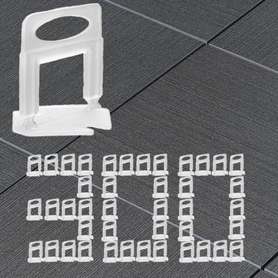 300 Stukken Tegel Leveling Clips - Tegel Spacers 2mm - Tegel Leveling Systeem Clips (2mm Clips)