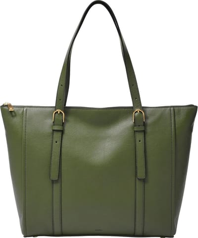 FOSSIL Shopper Schoudertas Carlie Tote Tarragon Groene