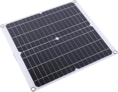 Zonnepaneel - Draagbare lader - Buiten opladen - Geïntegreerde regelaar - 20W 18V - Zwart