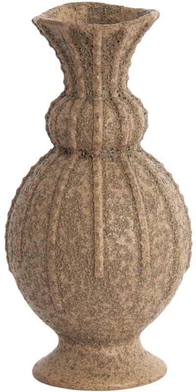 Vaas Ø11x22 cm SORREL keramiek mat donker bruin