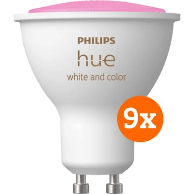 Philips Hue White and Color GU10 9-pack