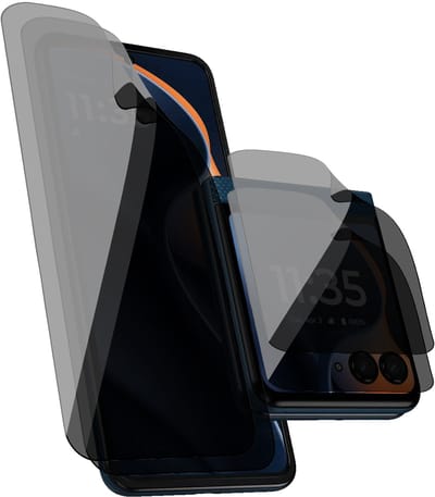 Privacy Screenprotector geschikt voor Motorola Razr 60 - 2x FlexGuard Screen Protector