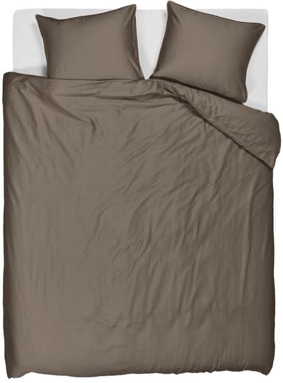 Beddinghouse Change dekbedovertrek - Effen - Tweepersoons - 200x200/220 - Taupe