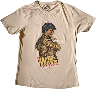 James Brown - Mr Dynamite Heren T-shirt - S - Bruin