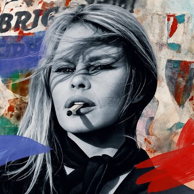 Iconic Smoking Woman-Kristal Helder Gallerie kwaliteit Plexiglas - Blind Aluminium Ophangsysteem - Akoestisch en UV Werend - professioneel verpakt en gratis getransporteerd