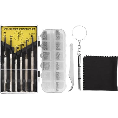 Schroevendraaier Pincet Schroef Neuspads Optische Brillen Reparatie Onderhoudskit gray