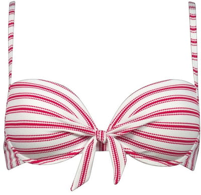 Watercult - Seaside Splash Beugel Bikini Top - maat 36D - Wit/Roze/Rood