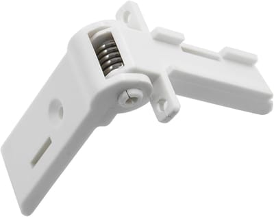 Deurscharnier Vriezer - Koelkast Scharnier - Apparaat Reparatie - Hoge Kwaliteit Materialen - 12x11x4 cm - Wit