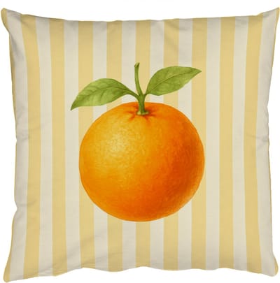 Sierkussens - Kussentjes Woonkamer - 50x50 cm - Sinaasappel - Strepen - Oranje - Zomers