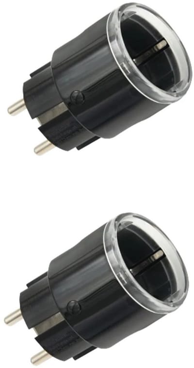 Slimme Plug Gen3 met Matter-ondersteuning - Set van 2 met Stroombewaking en LED-display