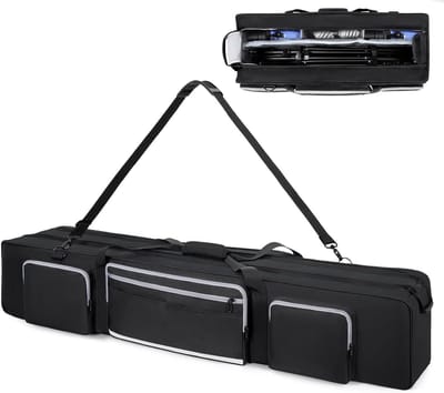 Grote Fotografie Tas voor Statief met Verwijderbare Gevoerde Scheiders en Schokbestendige Bodem, Ideaal voor Camera Statieven en Monopods, Zwart, Organizer voor Accessoires