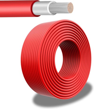 Zonnekabel 6 mm² Rood - 20 m UV-bestendig, Flexibel en Duurzaam voor Zonnepanelen