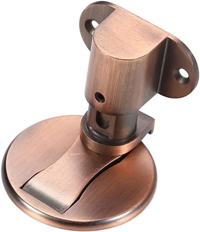 Deur Stopper - Magneet Deurvanger - Deur Open Houden - Inclusief Montagekit - Verstelbaar - Brons