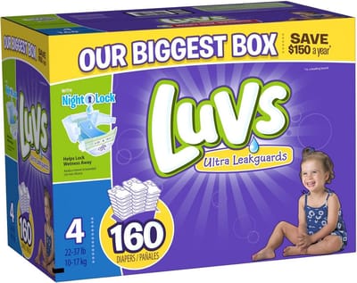 Luiers Maat 4 – 160 Stuks Wegwerpluiers voor Baby's