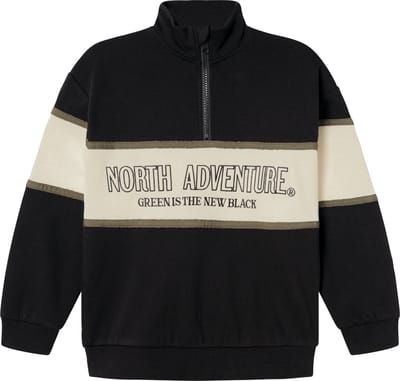 Name it sweater jongens - zwart - NKMoborde - maat 134/140