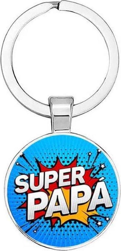 Akyol - Super papa Sleutelhanger cadeau - Vader sleutelhanger - Papa sleutelhanger - cadeautjes mannen - Vaderdag cadeautje - Papa cadeau