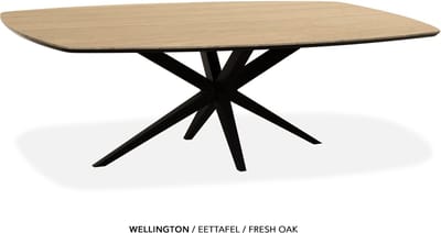 Maxfurn - Deens ovale eettafel 160x92cm met verjongde rand | Zeer krasvast | Kleur: Fresh oak