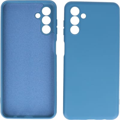 Hoesje Geschikt voor Samsung Galaxy A24 4G - Fashion Telefoonhoesje Backcover - Siliconen Hoesje - Navy
