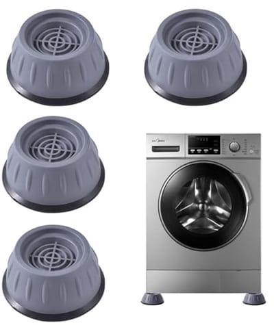 4 Stuks Trillingsdemper Wasmachine - Antislipmat en Geluidsreductie voor Apparaten