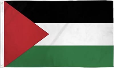CHPN - Palestijnse Vlag - Vlag van Palestina - Palestina vlag - Palestijnse Gemeenschap Vlag - 90/150CM - Gazastrook - Jeruzalem - Staat Palestina
