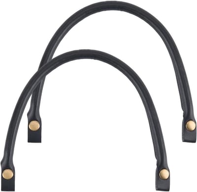 Handvatten voor Handtassen van PU Leer 16 Inch met Knop en Schouderriem - Vervangingsriem voor Dames, DIY Craft, Haken en Portemonnees