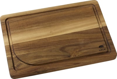 HOLM Snijplank met Sapgoot – Groot Trancheerplank voor Vlees & Steaks – Acaciahout – FSC Gecertificeerd – 50 x 35 x 3 cm – Hout