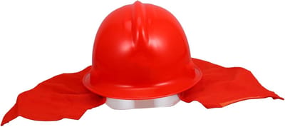 Brandweerhelm - Kostuum accessoire - Rollenspel spelen - ABS spuitgieten - 35x315x253 cm - Rood