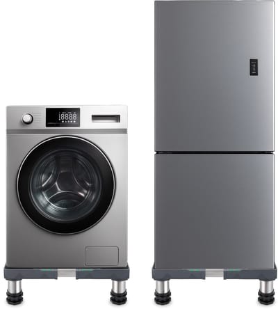 Wasmachine Verhoger - Geschikt voor Droger, Koelkast, Vaatwasser en Vriezer - Opbouwmeubel - Sokkel - Kast - Verstelbaar - Zwart - LUFT