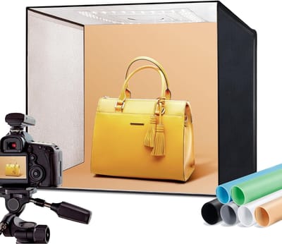AMA® Fotobox - Fotostudio - Lichttent - 50x50x50cm - Zwart