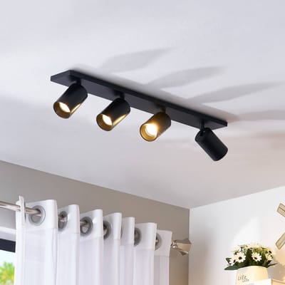 Arcchio - buitenspot - 4lichts - Aluminium, keramiek - H: 11.2 cm - GU10 - zwart