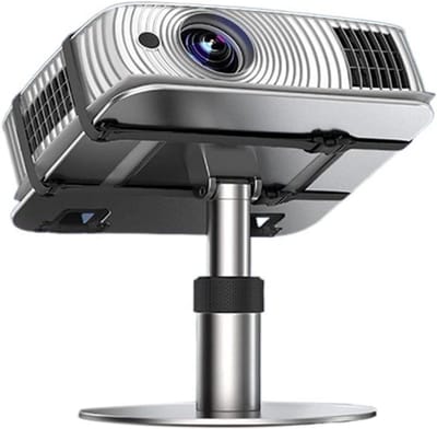 Projector Beugel - Tafelstandaard - Thuisbioscoop Opzetten - Verstelbaar Aluminium - 27x22.5x20cm - Zilver