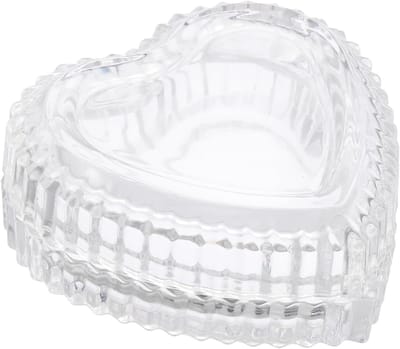 Solidchoice - Glazen Hartvormige Opbergdoos voor Sieraden en Kleine Accessoires