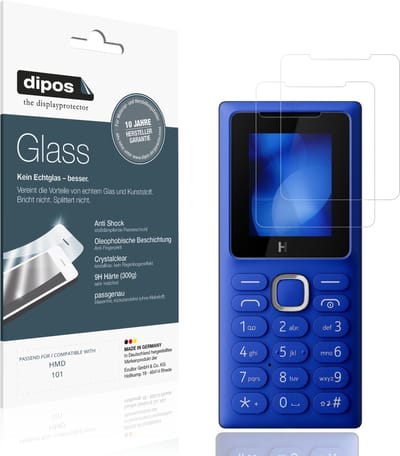 dipos – 2x Pantserfolie geschikt voor HMD 101 | 9H Screenprotector