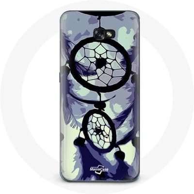 Case voor Samsung Galaxy A8 2016 Dreamcatcher paars grijs en zwart
