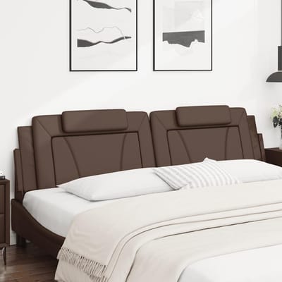 vidaXL - Hoofdbordkussen - "Viana" - 200 - cm - kunstleer - bruin