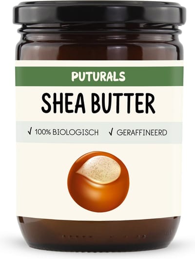 Puturals Shea Butter 100% Biologisch en Geraffineerd - 500ml - Shea Moisture bevat Vitamine A, E en F - Shea Butter voor Gezicht, Haar en Lichaam - Geschikt voor Droge en Gevoelige Huid