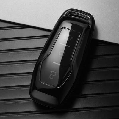 Transparant Zwart TPU Voor Ford Mustang Edge Explorer Fusion Mondeo Kuka Afstandsbediening Auto Sleutelhoesje Cover 3 4 Knop Houder Accessoires