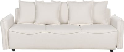 KRAMA - Slaapbank - Gebroken wit - Polyester
