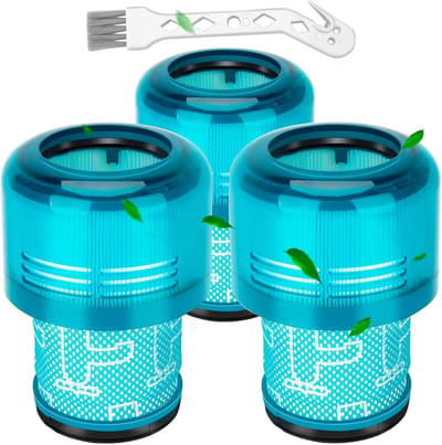 3-delige vervangende filters voor Geschikt voor Dyson V11 V15 SV14 SV17 SV22 Detect Animal Absolute Extra Pro Torque Drive Motorhead Stofzuigers, Vervangt onderdeel N° 970013-02