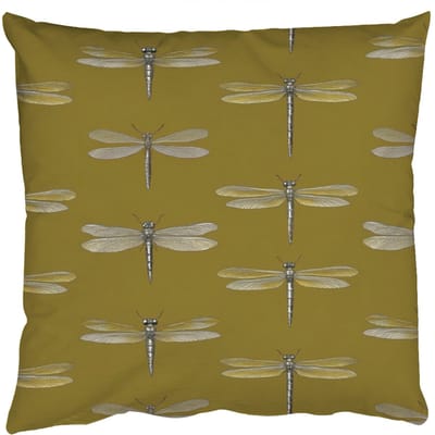 Sierkussens - Kussentjes Woonkamer - 50x50 cm - Libellen - Patroon - Groen