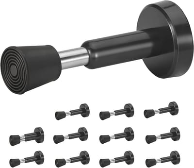 Veerdeurstoppers - Deurvangers - Muren Beschermen - Hydraulische Demping - 105 cm Hoog - Zwart