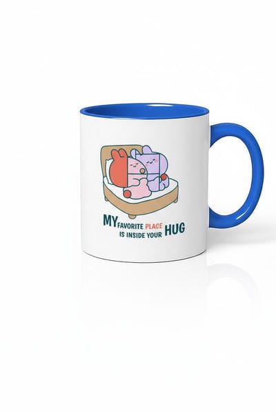 Mok 'My Favorite Place is Inside Your Hug' - Schattig Knuffel Design voor Geliefden | Cadeau