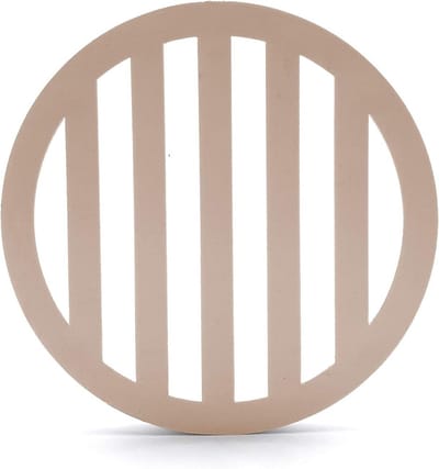 Vloerafvoer Deksel - Afvoerput Deksel - Water Afvoeren - Gemaakt van Virgin PVC - 3 1/8 Inch Diameter - Bruin