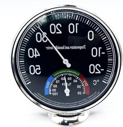 Thermometer en Hygrometer - Luchtvochtigheidsmeter Weerstation - Binnenklimaat Monitoren - Mechanische Weergave - Compact Formaat - Meerdere Kleuren