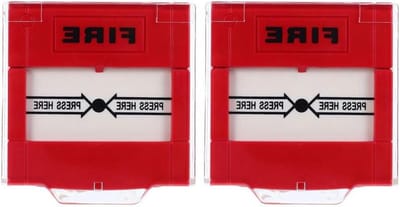 Alarmknop - Noodoproep Brand - Veiligheid Vergroten - Handmatig Resetbaar - 2 Stuks - Rood